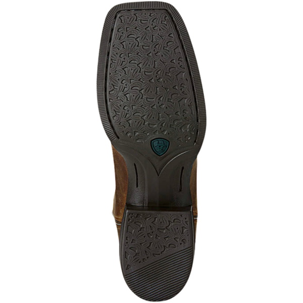 2026 Ariat Womens Round Up Wide Square Toe Medium Width Western Boot 10018528 - Powder Brown